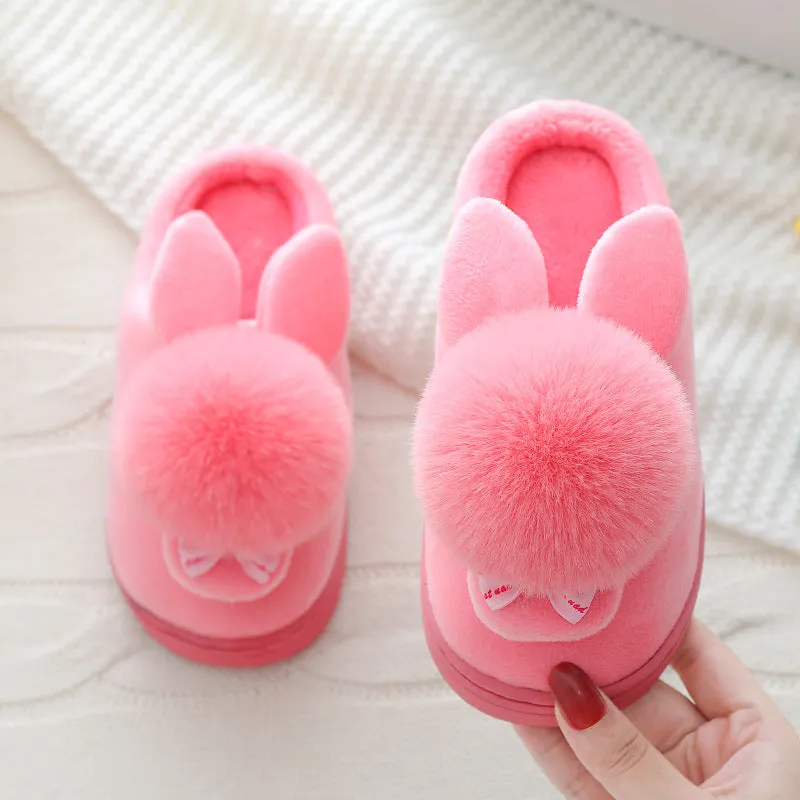 Autumn And Winter Boys And Girls Baby Cartoon Plush Shoes