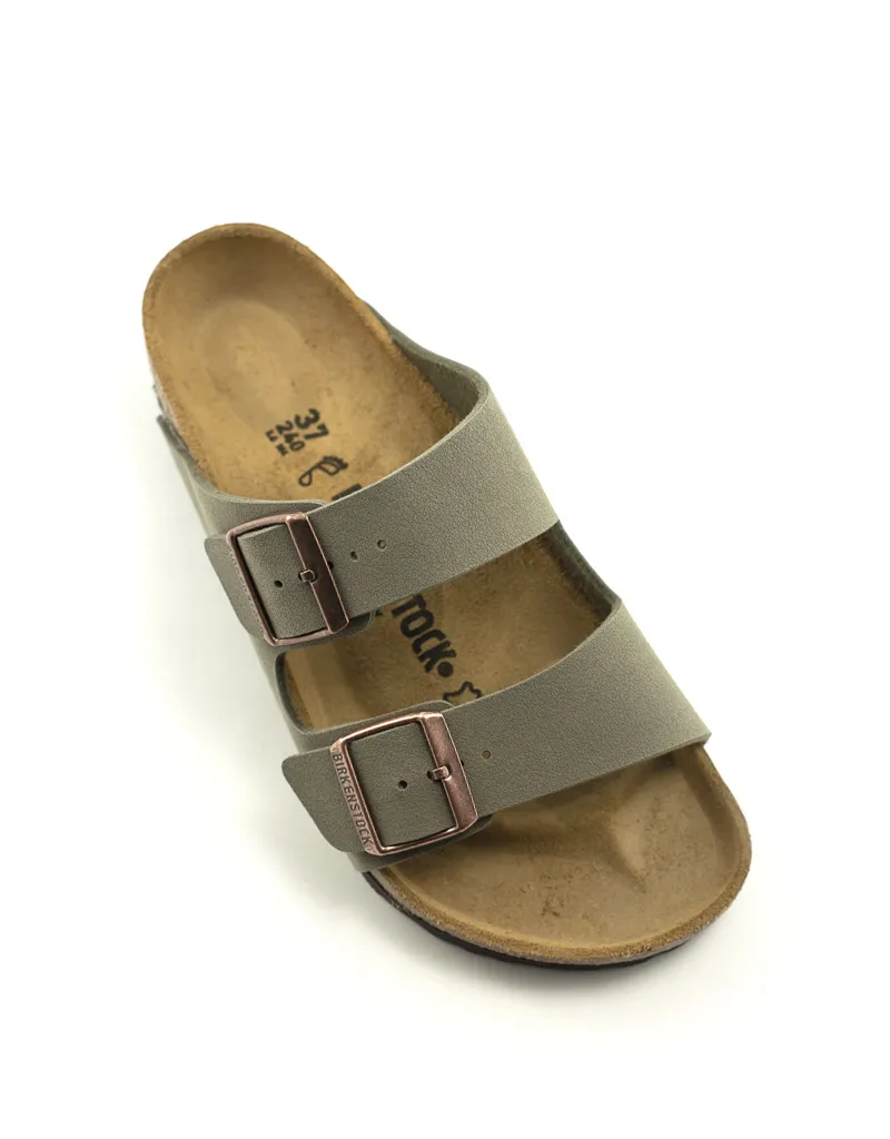 Birkenstock — Arizona Birko Flor - Stone Regular Width