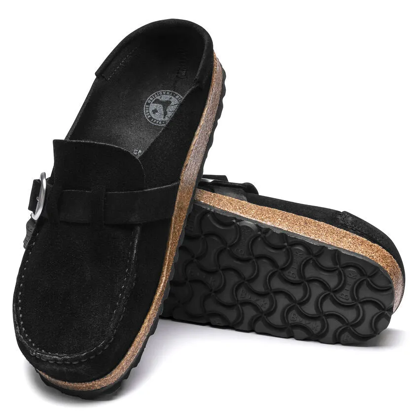 Birkenstock Women's Buckley - Black Suede (Narrow)