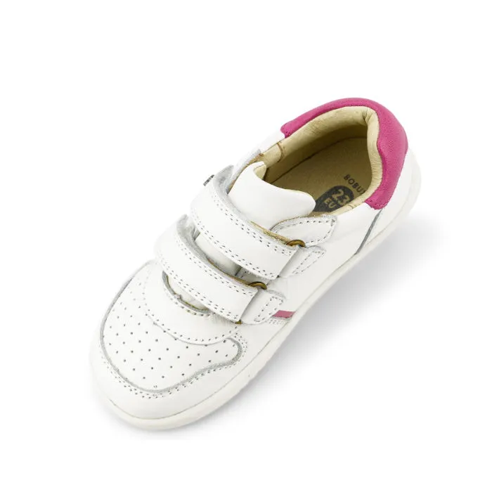 Bobux Kids IWalk IW Riley Sneaker White Pink 638108