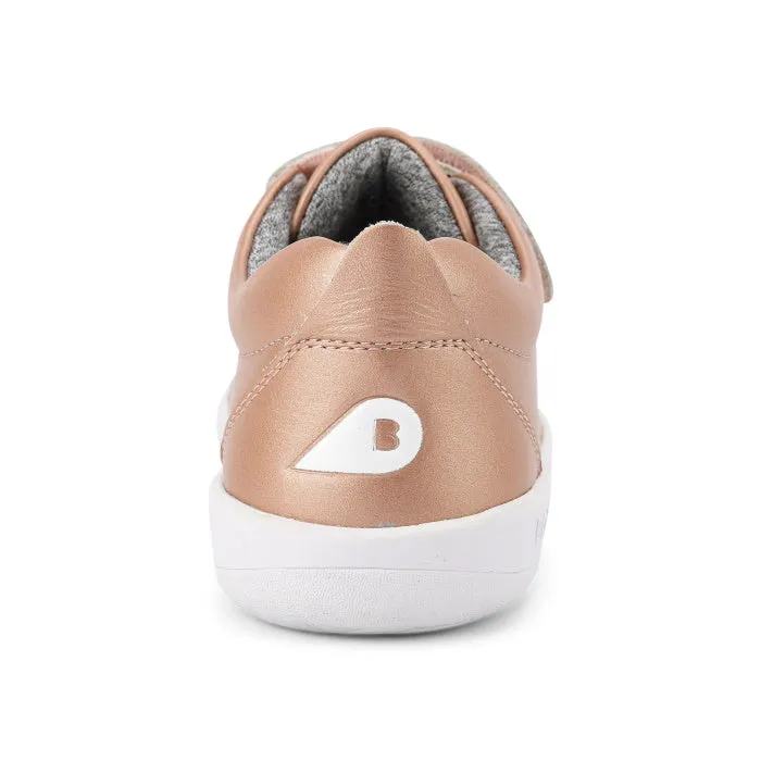 Bobux Kids   Plus Grass Court Rose Gold Velcro Trainers 832455