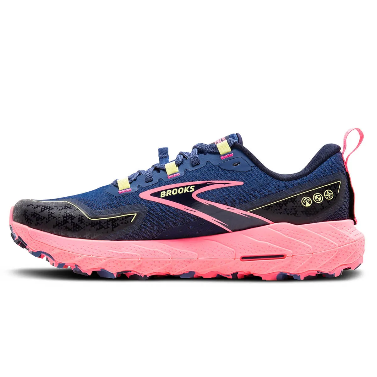 Brooks Cascadia 18 Womens | Grey Blue/pink/sunny Lime