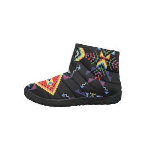 Buffalo Jump Black Women's Cotton-Padded Shoes