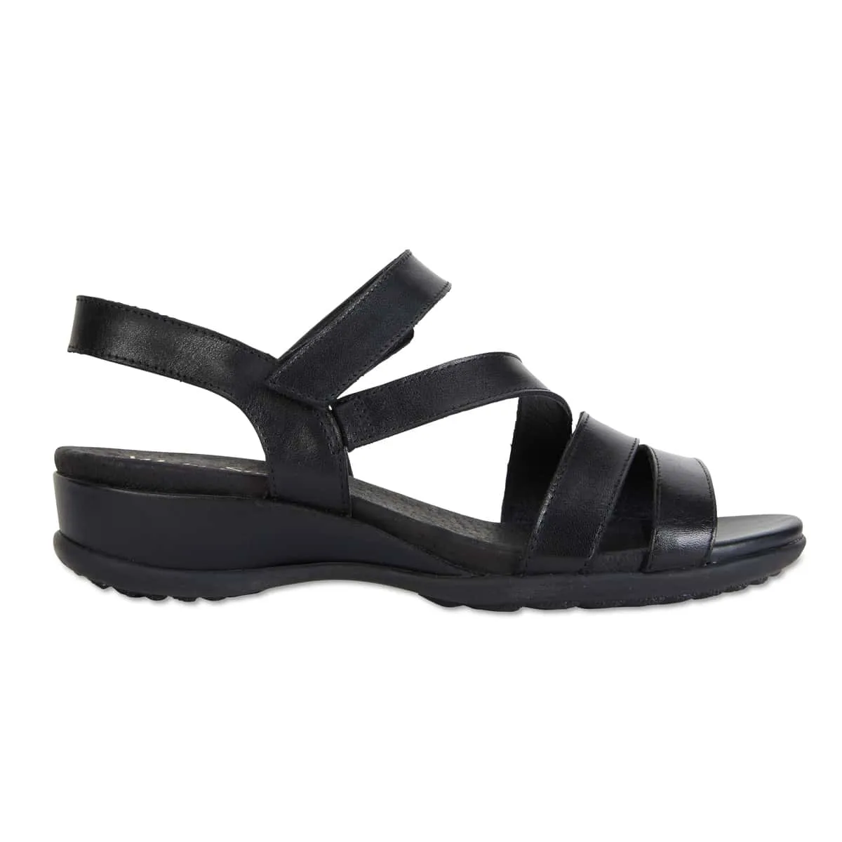 Cisco Sandal in Black Leather