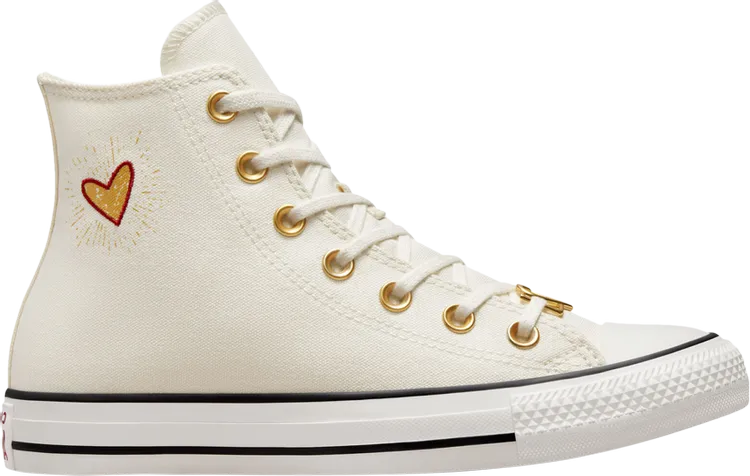 Converse Wmns Chuck Taylor All Star High Valentines Day 2023 Sneakers - Vintage White, Cream