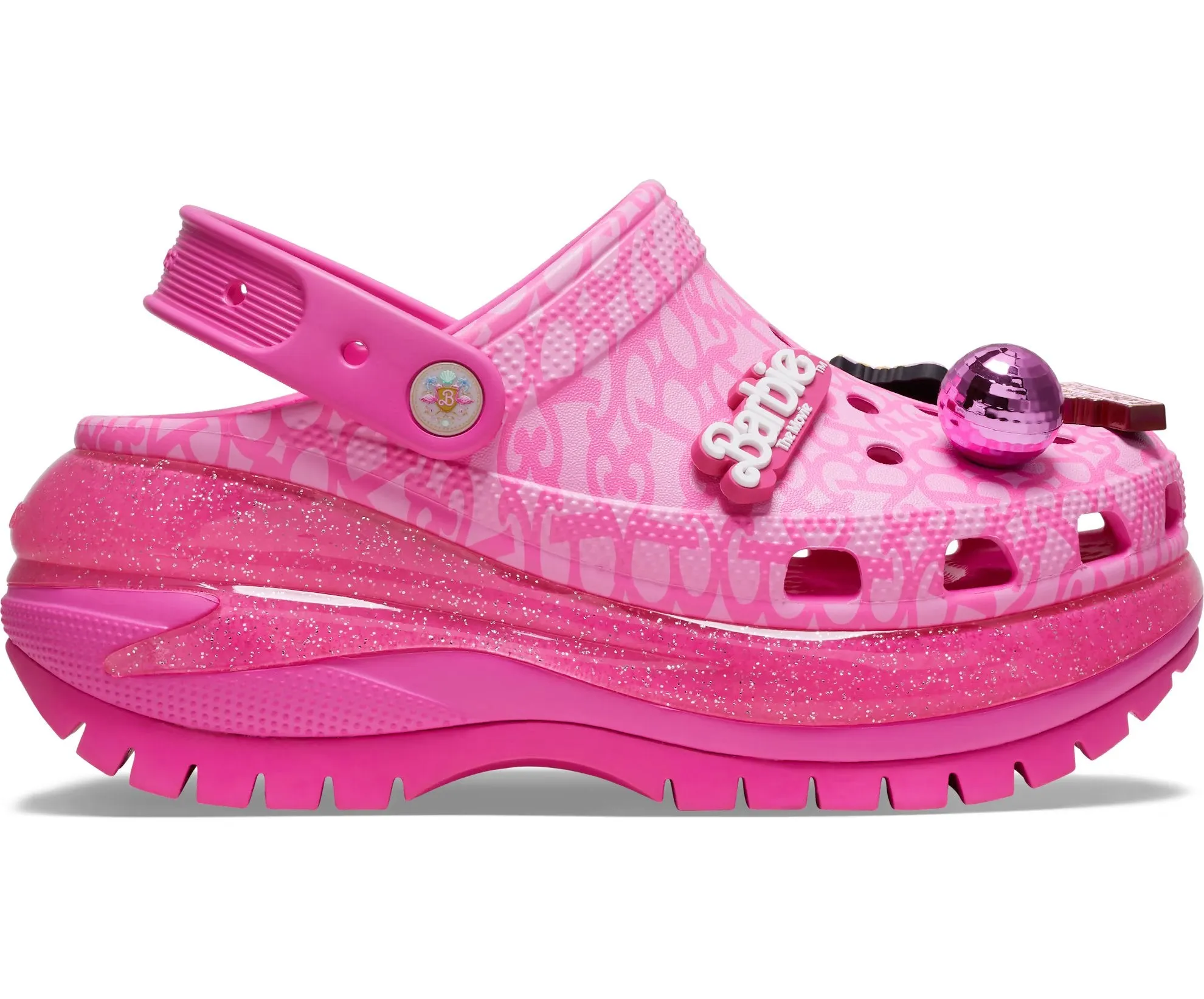 Crocs Barbie The Movie Mega Crush clog, hot pink