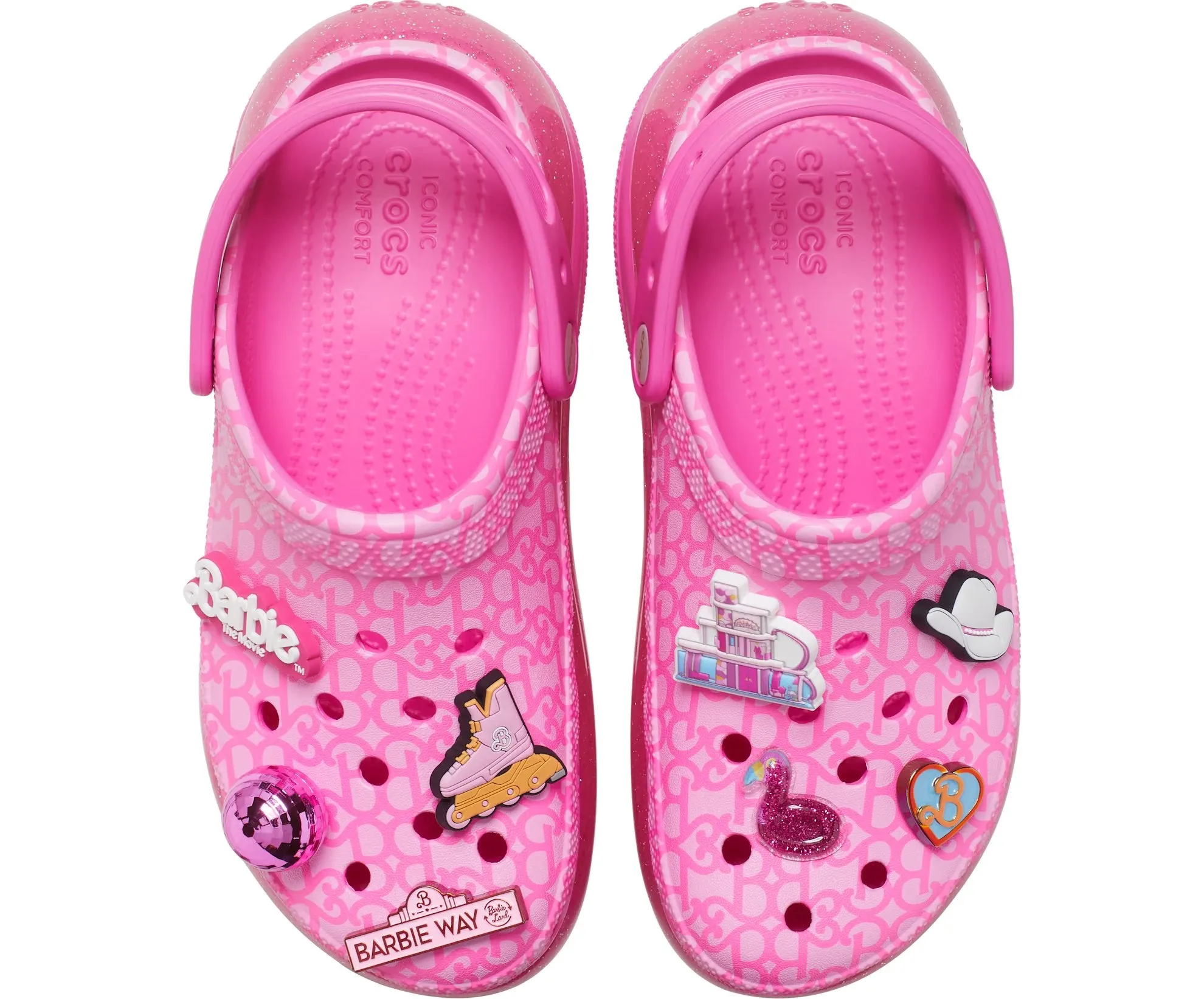 Crocs Barbie The Movie Mega Crush clog, hot pink