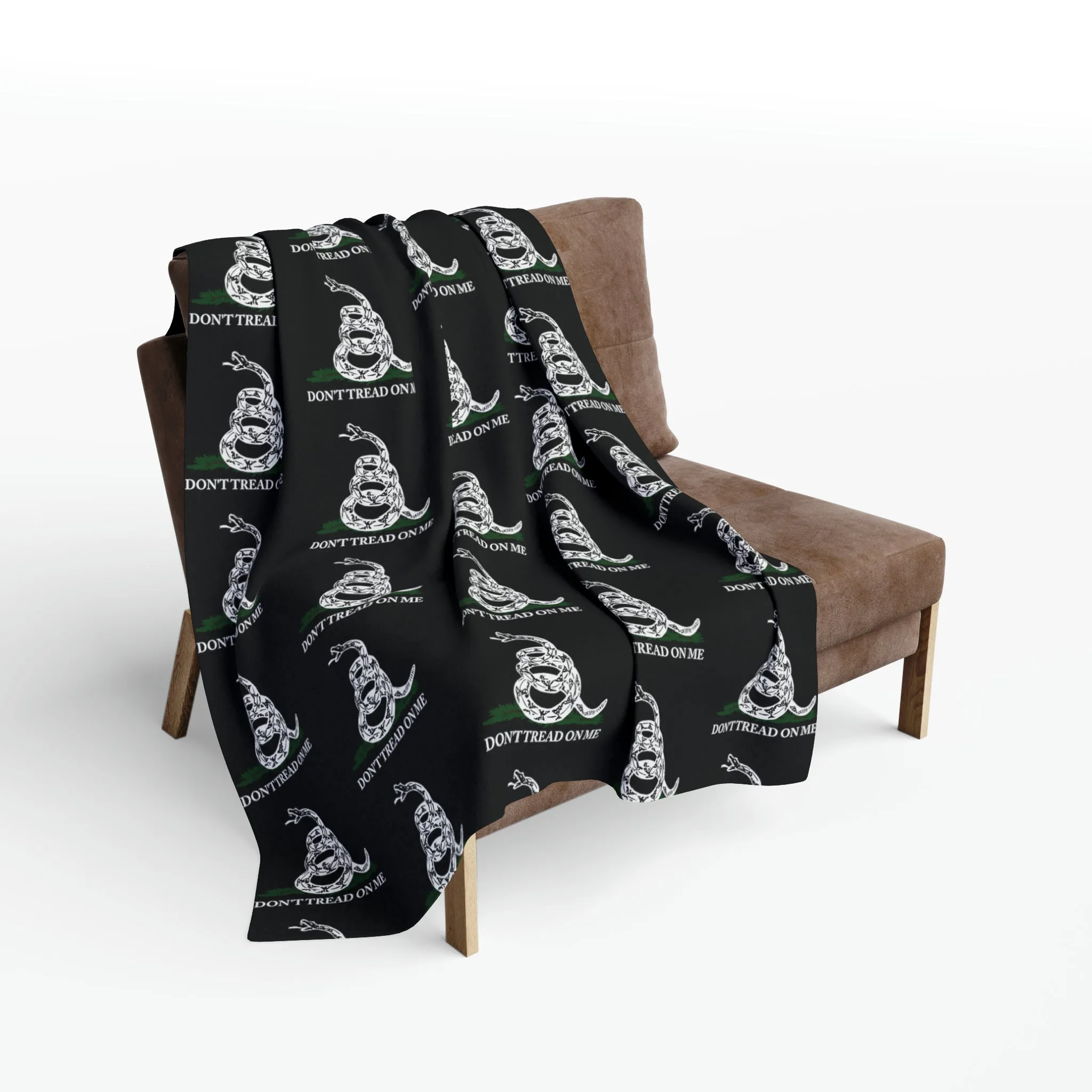 Don't Tread on Me Gadsden Snake Arctic Fleece Blanket