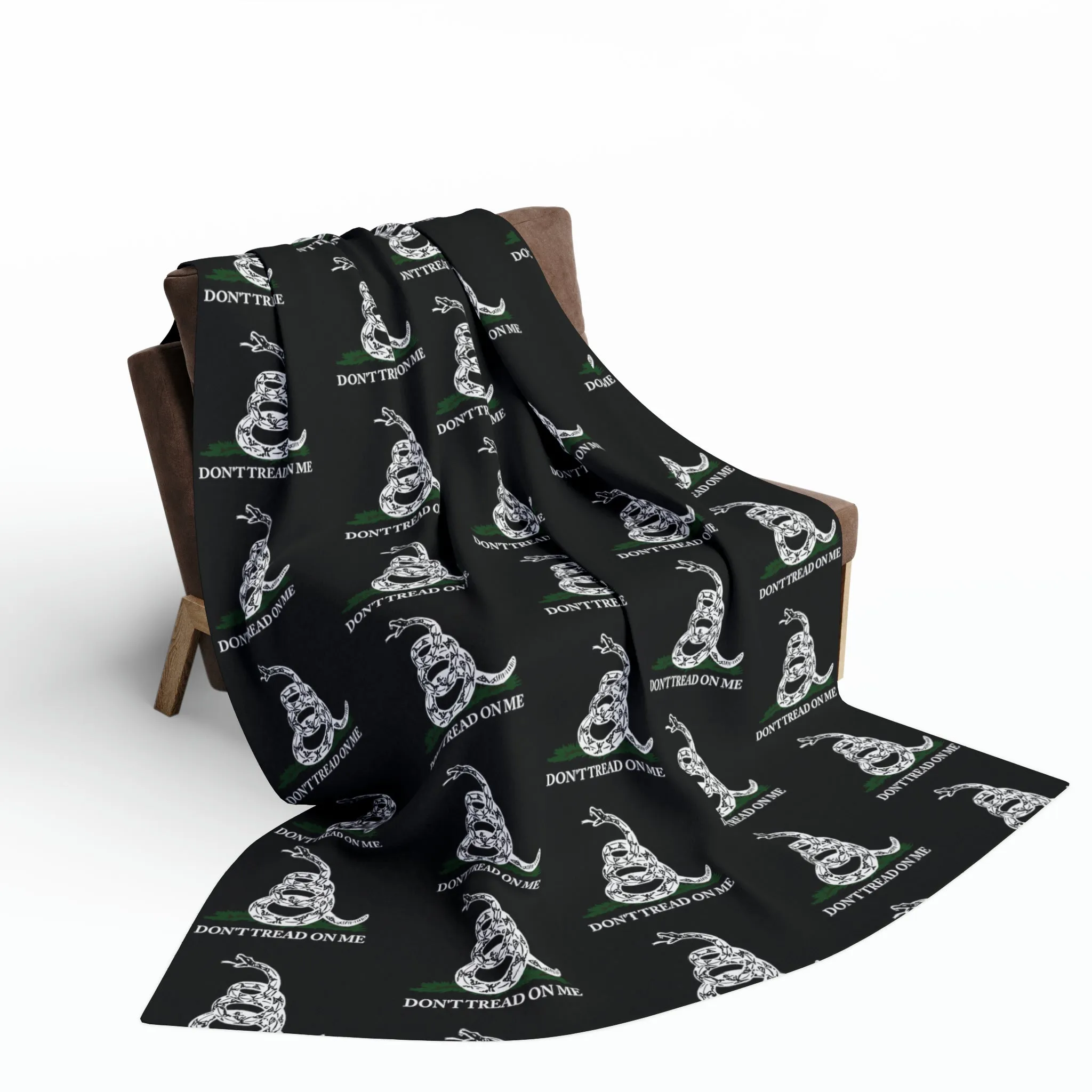 Don't Tread on Me Gadsden Snake Arctic Fleece Blanket