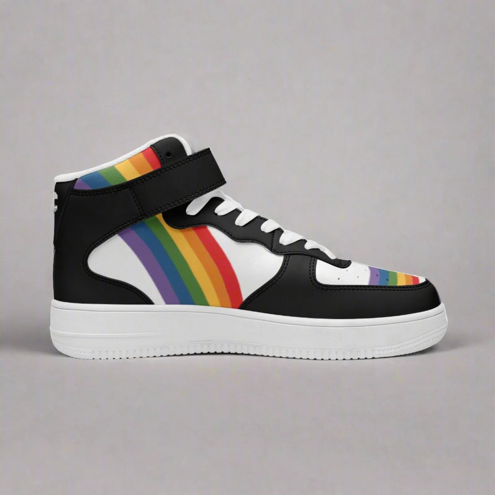 DUNK Style Hightop Rainbow Pride Unisex Sneakers