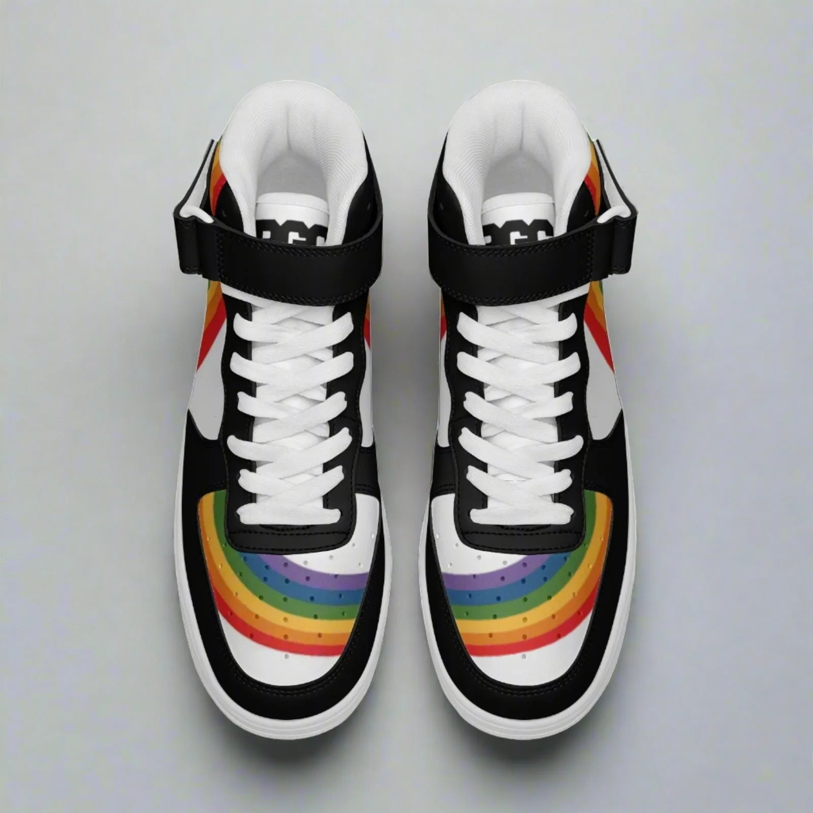 DUNK Style Hightop Rainbow Pride Unisex Sneakers