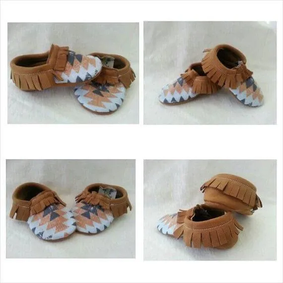 El Paso Native Baby Leather Moccasins