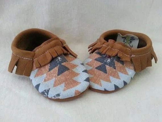 El Paso Native Baby Leather Moccasins