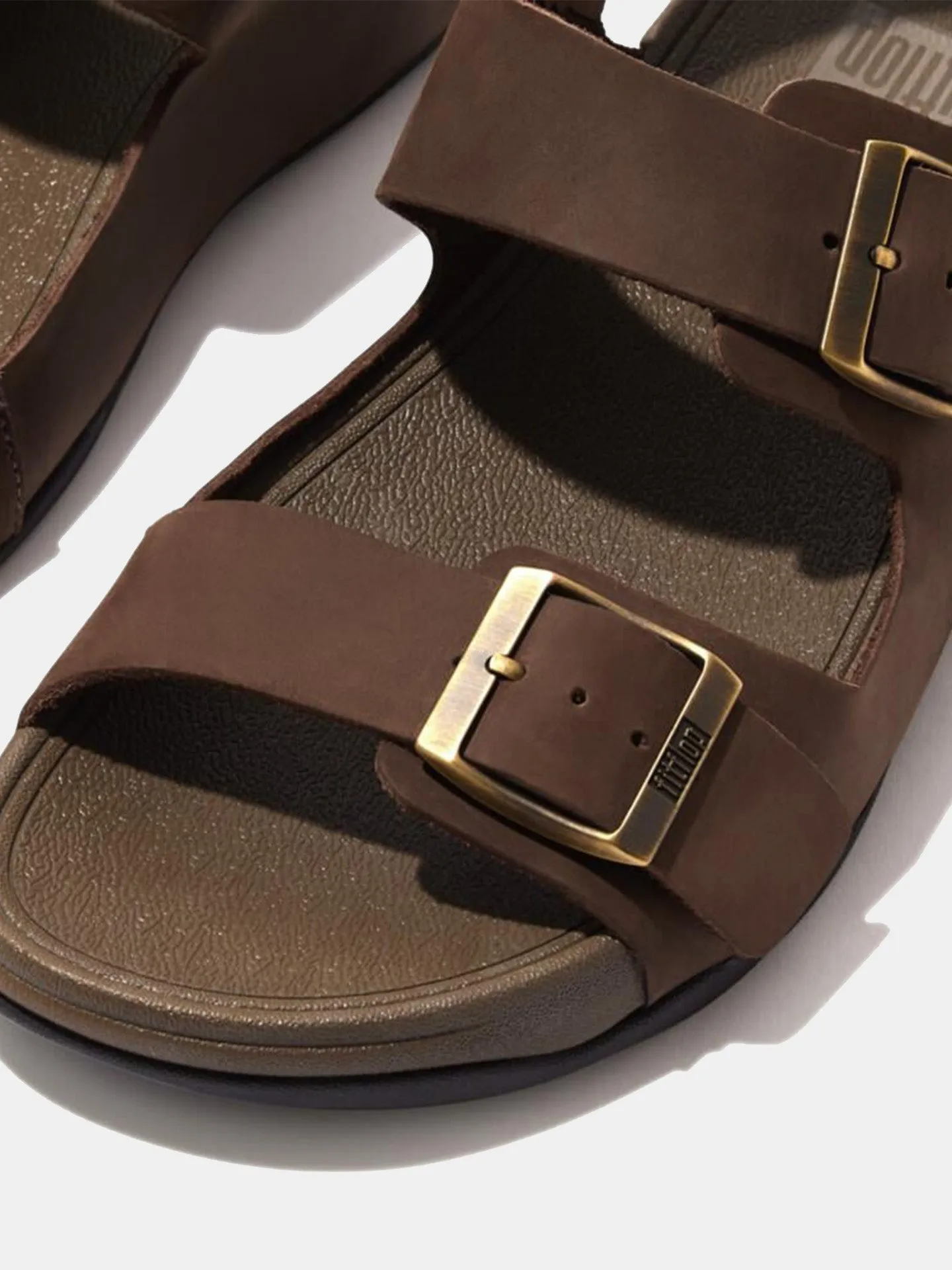 Fitflop Men's Gogh Moc Buckle Nubuck Sandals