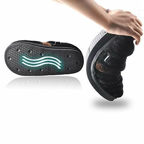 Foot Warmer Heated Indoor Shoes， USB Electric Heated Up Cold Weather House Shoes