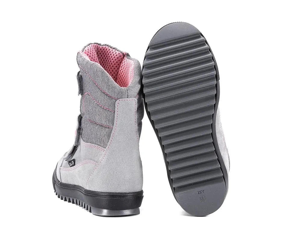 Girls Winter Boot Silver Gloss