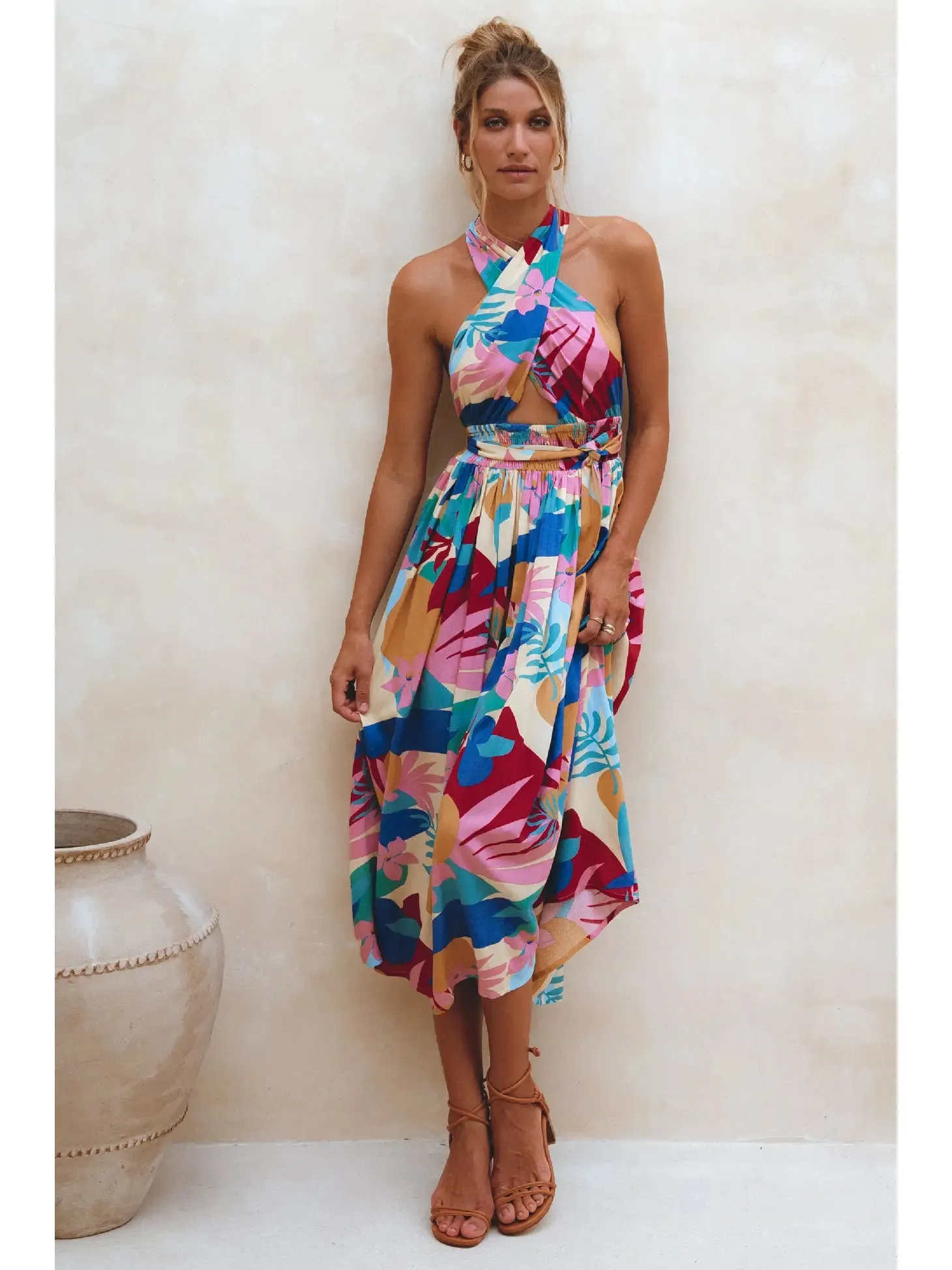 Glowing Hera Infinity Convertible Dress - Havana