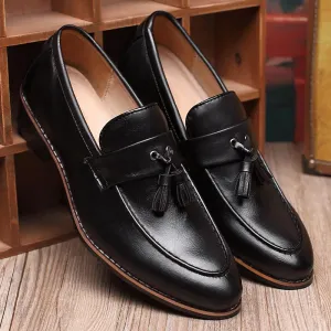 Italian handmade vintage tassel loafers