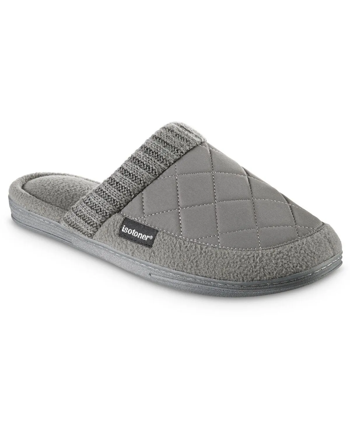 Levon Clog Men's Quilted Isotoner Memory Foam Slippers