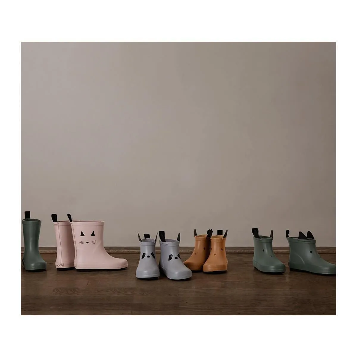 Liewood Rio Rain boot - Panda Dumbo Grey