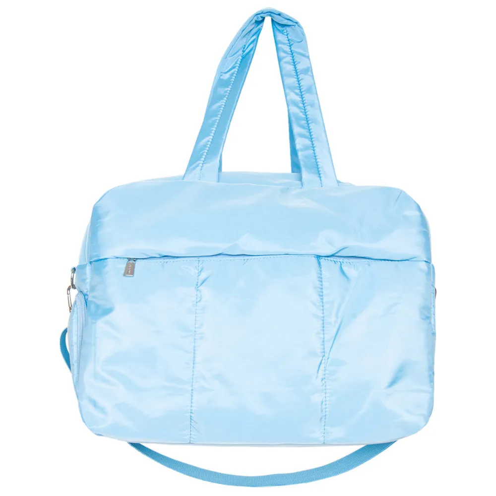 Light Blue Wholesale Weekender Bag w/ Pass-Thru Slip