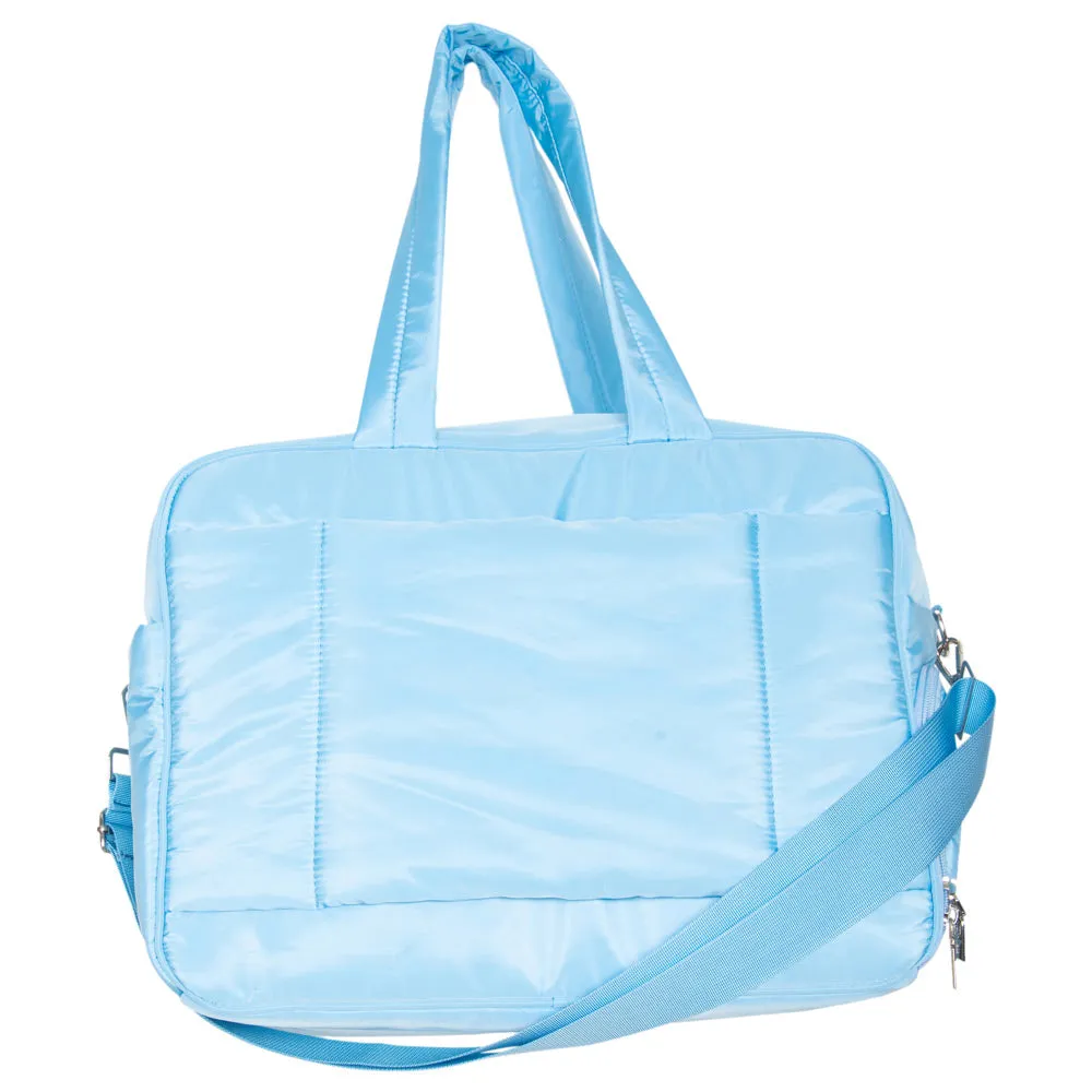 Light Blue Wholesale Weekender Bag w/ Pass-Thru Slip