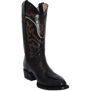 Mens Genuine Leather Chameleon Design Western Cowboy Boot