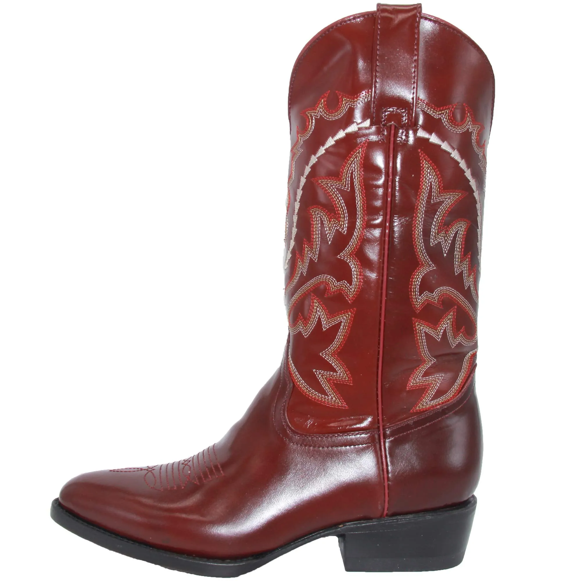 Mens Genuine Leather Chameleon Design Western Cowboy Boot