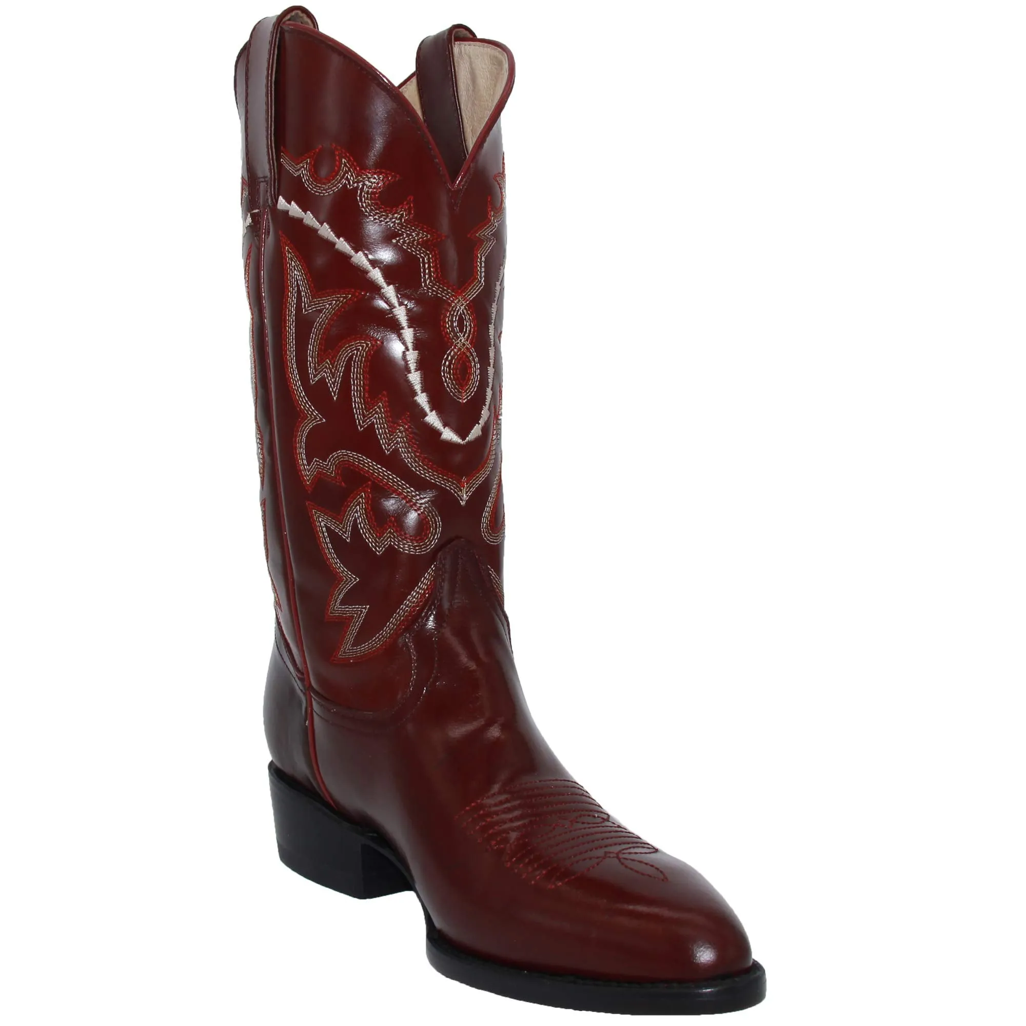 Mens Genuine Leather Chameleon Design Western Cowboy Boot