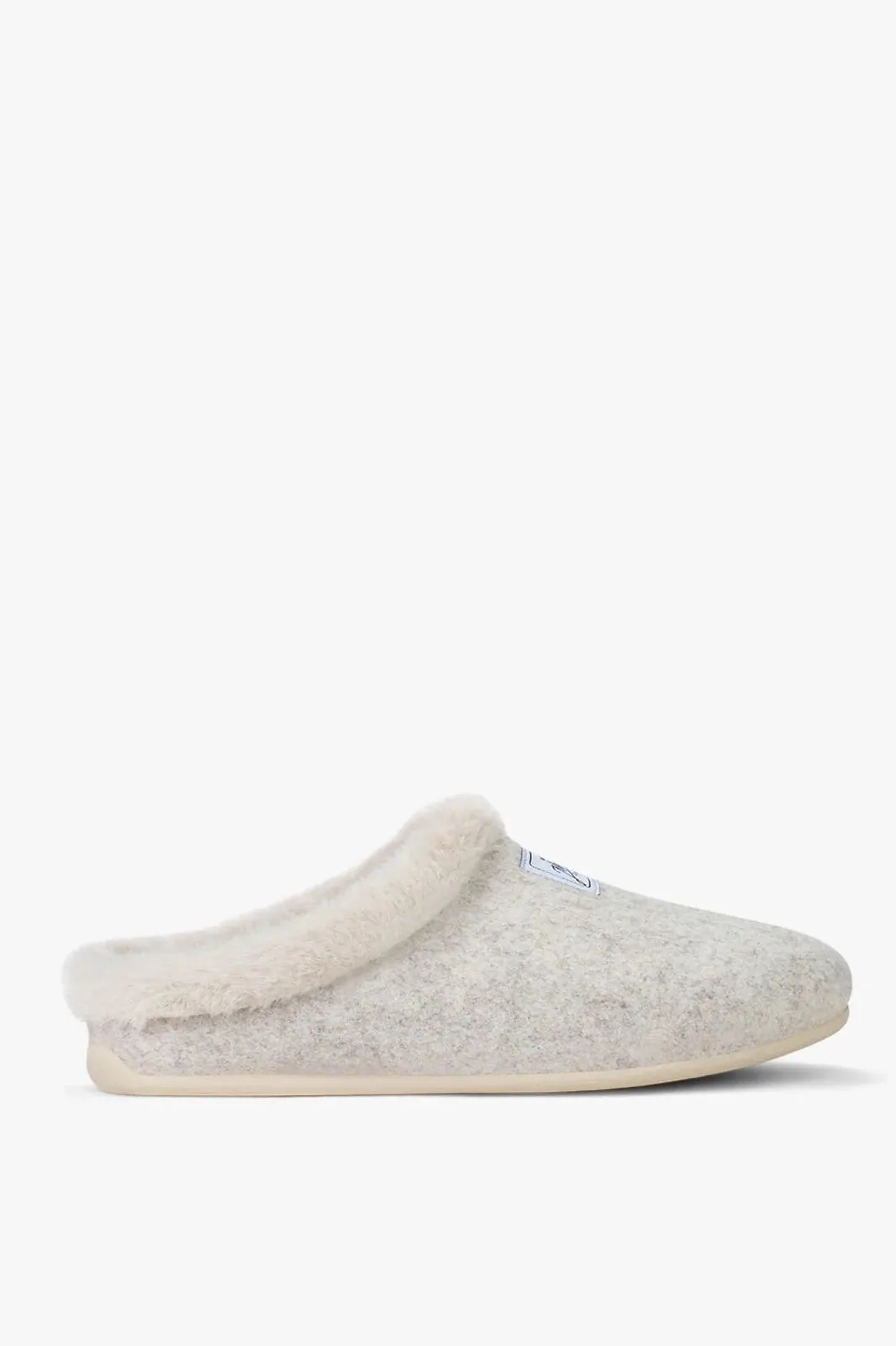 Mercredy Womens Beige Faux Fur Slippers