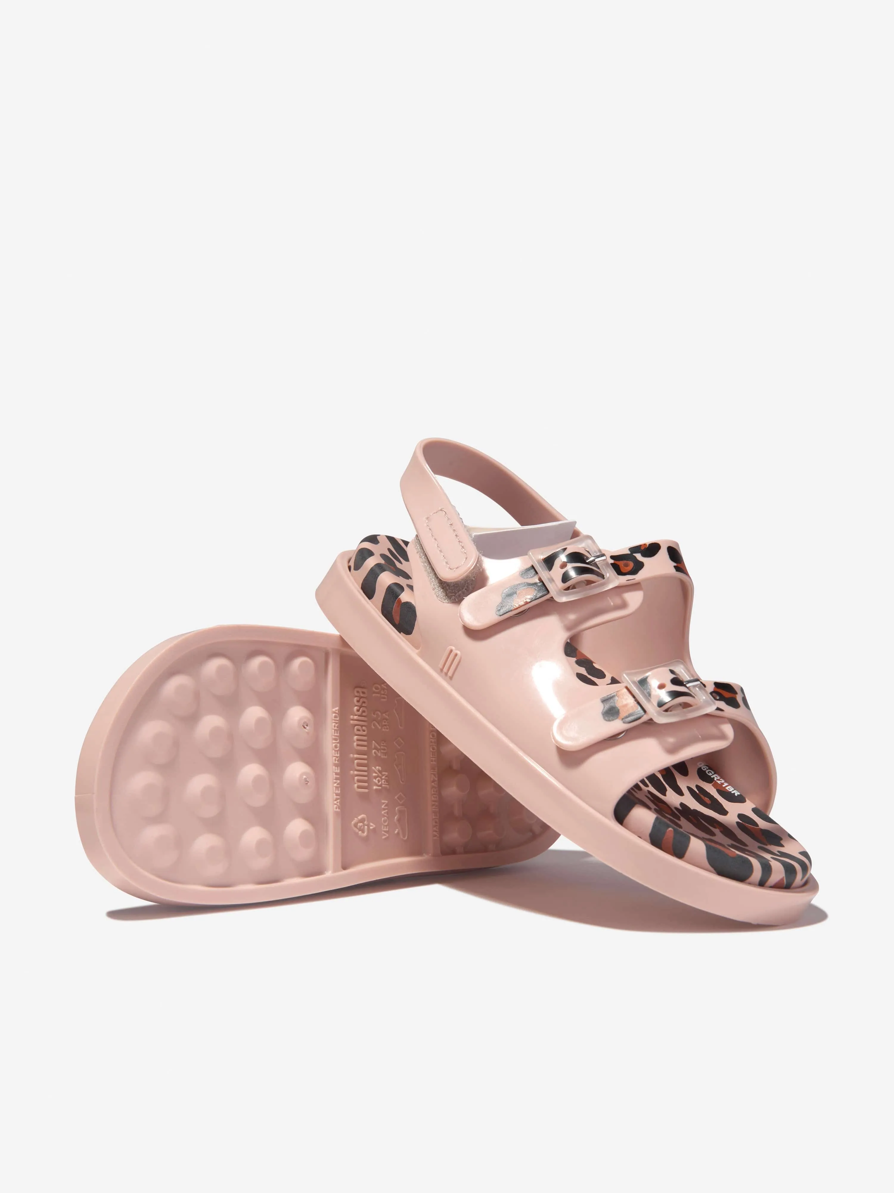 Mini Melissa Girls Wide Jelly Sandals