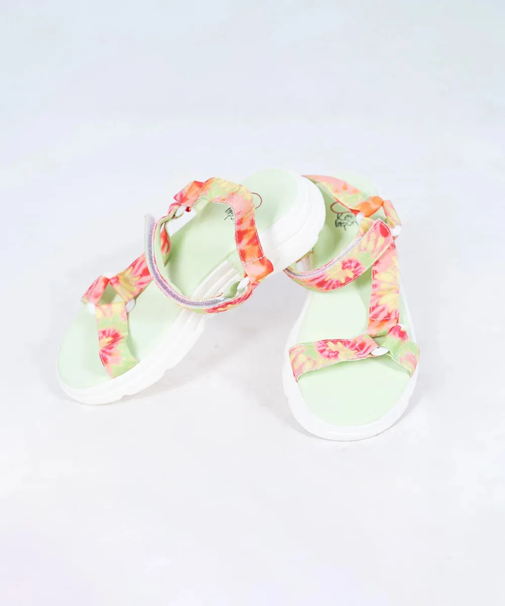 Multi Colored Party Sandals for Girls