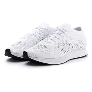 Nike Flyknit Racer White & Pure Platinum