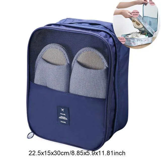 Portable Travel Shoe Clothes Storage Organizer Bag