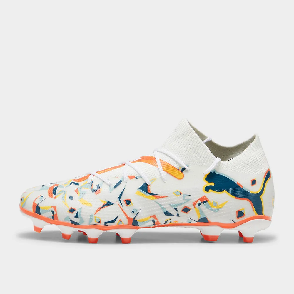 Puma Mens Future 7 Match Creativity Fg/Ag White/Multi _ 180639 _ White