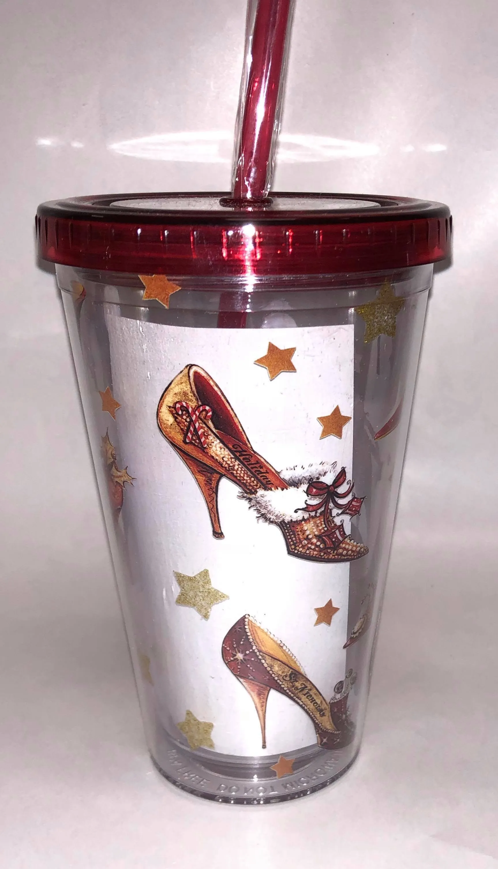 "Christmas Slippers " Tumbler Glass