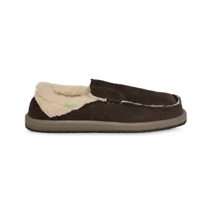 Sanuk Chiba Chill Dark Brown Shoes - Men's