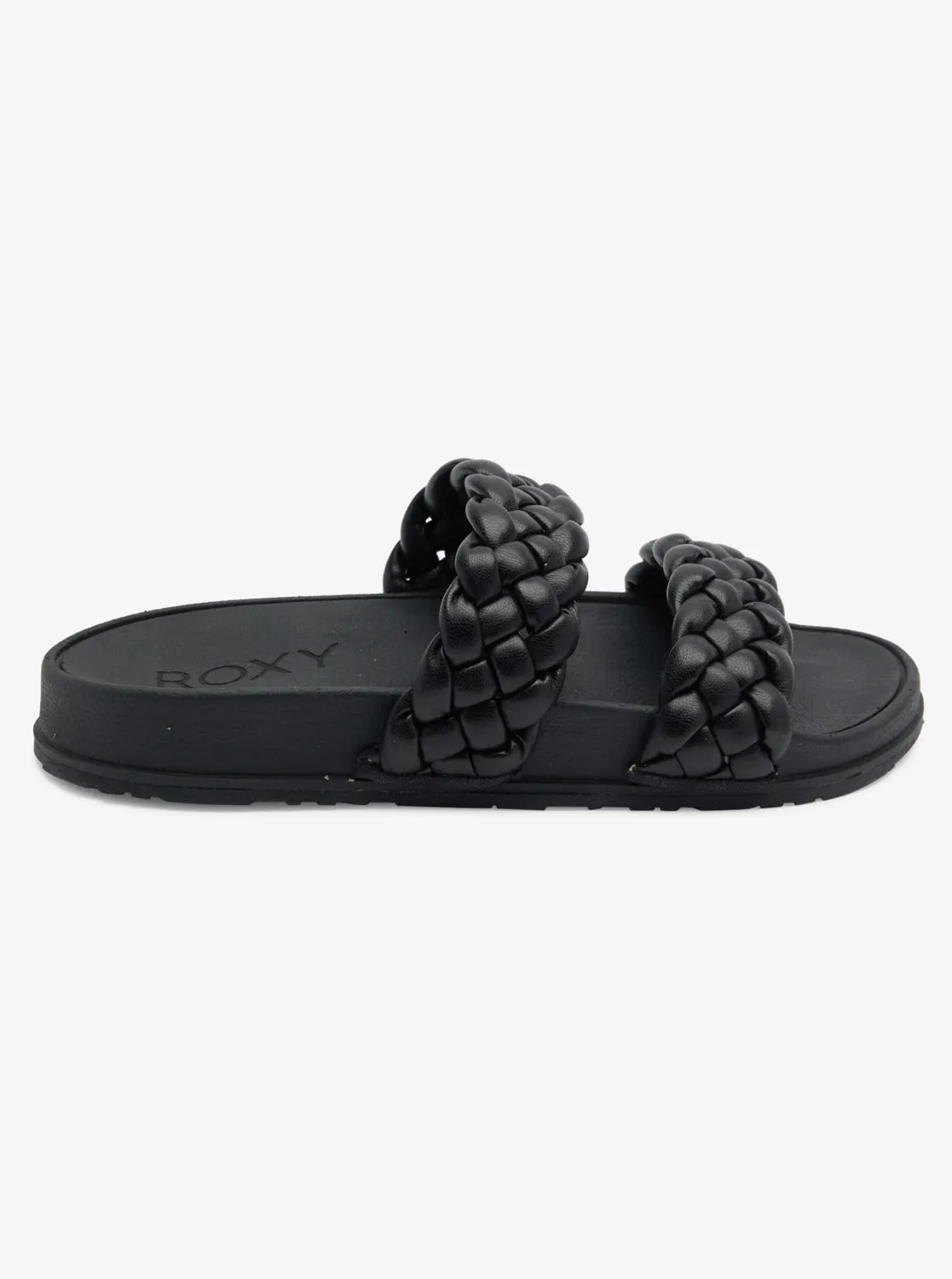 Slippy Braided Water-Friendly Sandals - Black