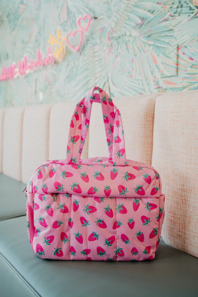 Subtle Strawberry Wholesale Travel Weekender for Women