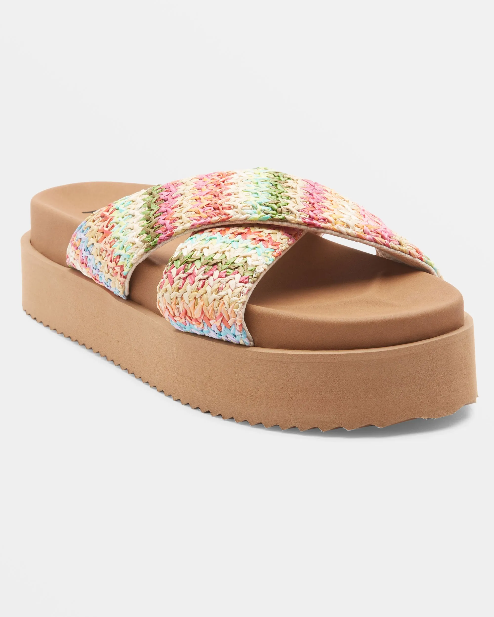 Syenna Hawaii Platform Sandals - Multi