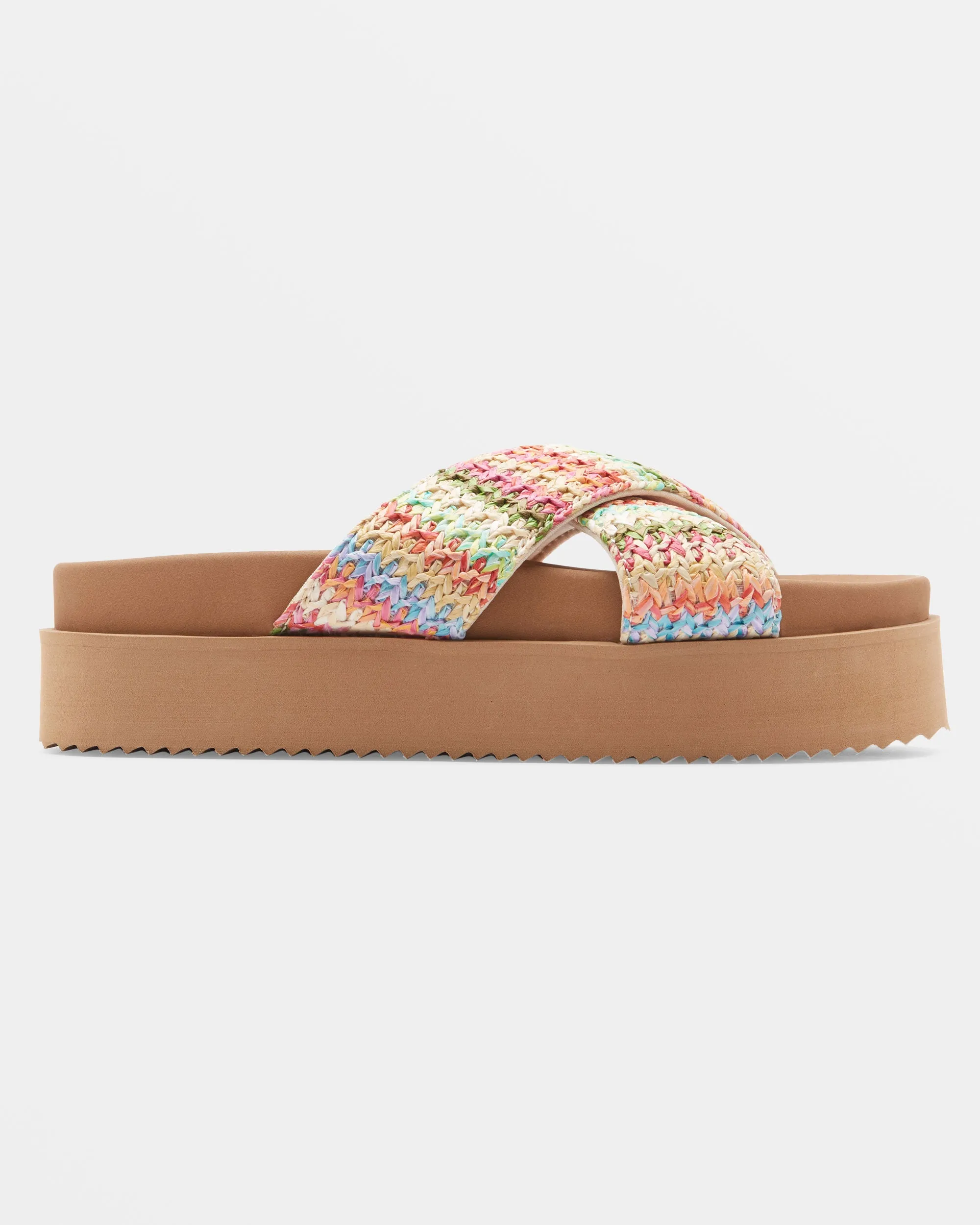 Syenna Hawaii Platform Sandals - Multi