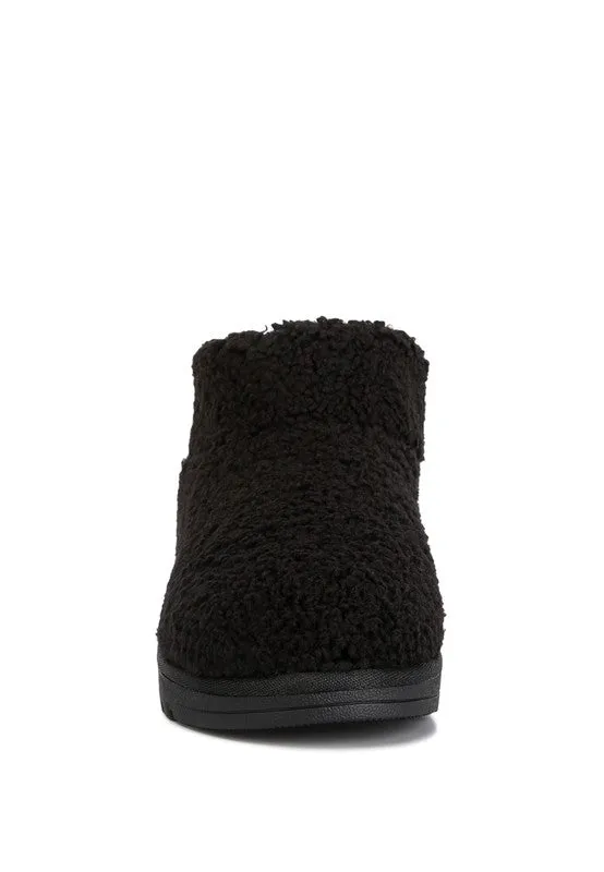 Teddy Fleece Fluffy Boots // Black or Natural