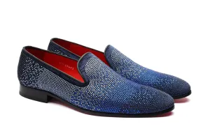 The Mandana Diamond Loafers - Blue