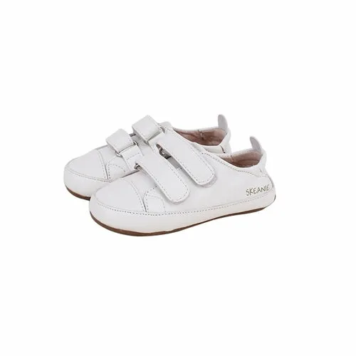 Tyler Trainers White Baby & Toddler Pre/First Walker Shoes by SKEANIE