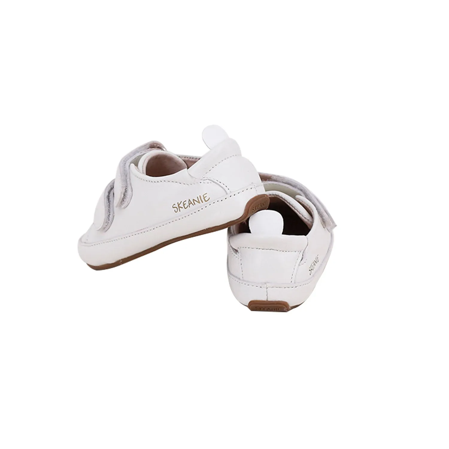 Tyler Trainers White Baby & Toddler Pre/First Walker Shoes by SKEANIE