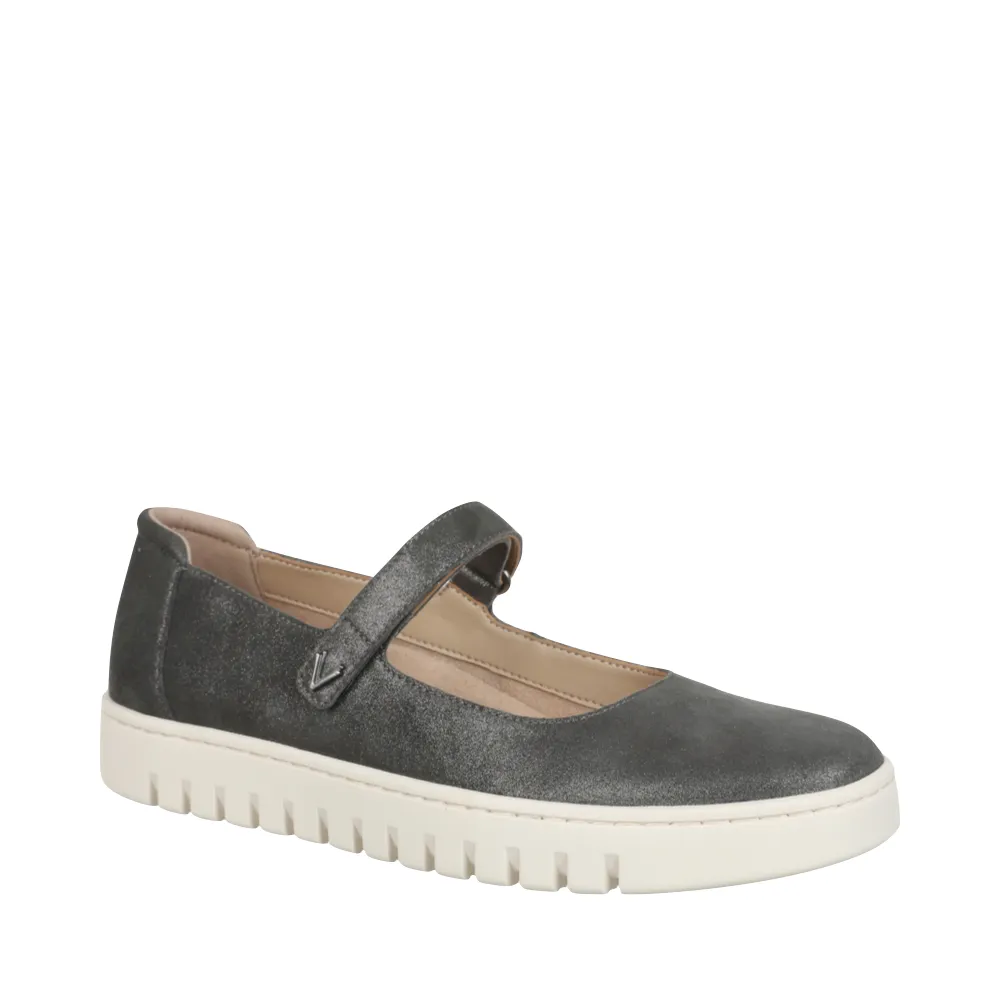 Vionic Women's Uptown Mary Jane Shoe in Polluted Silver