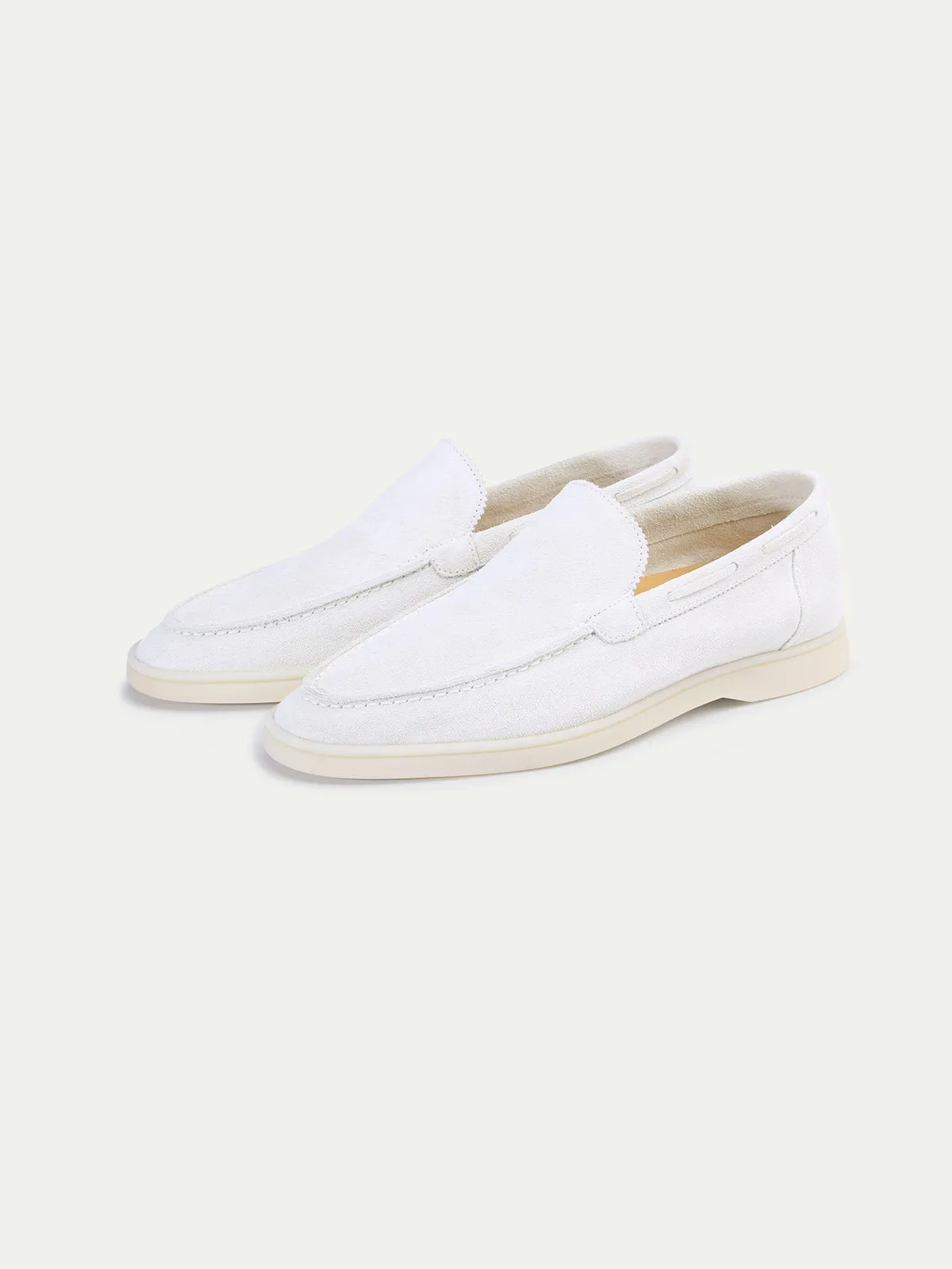 White Yacht Loafers