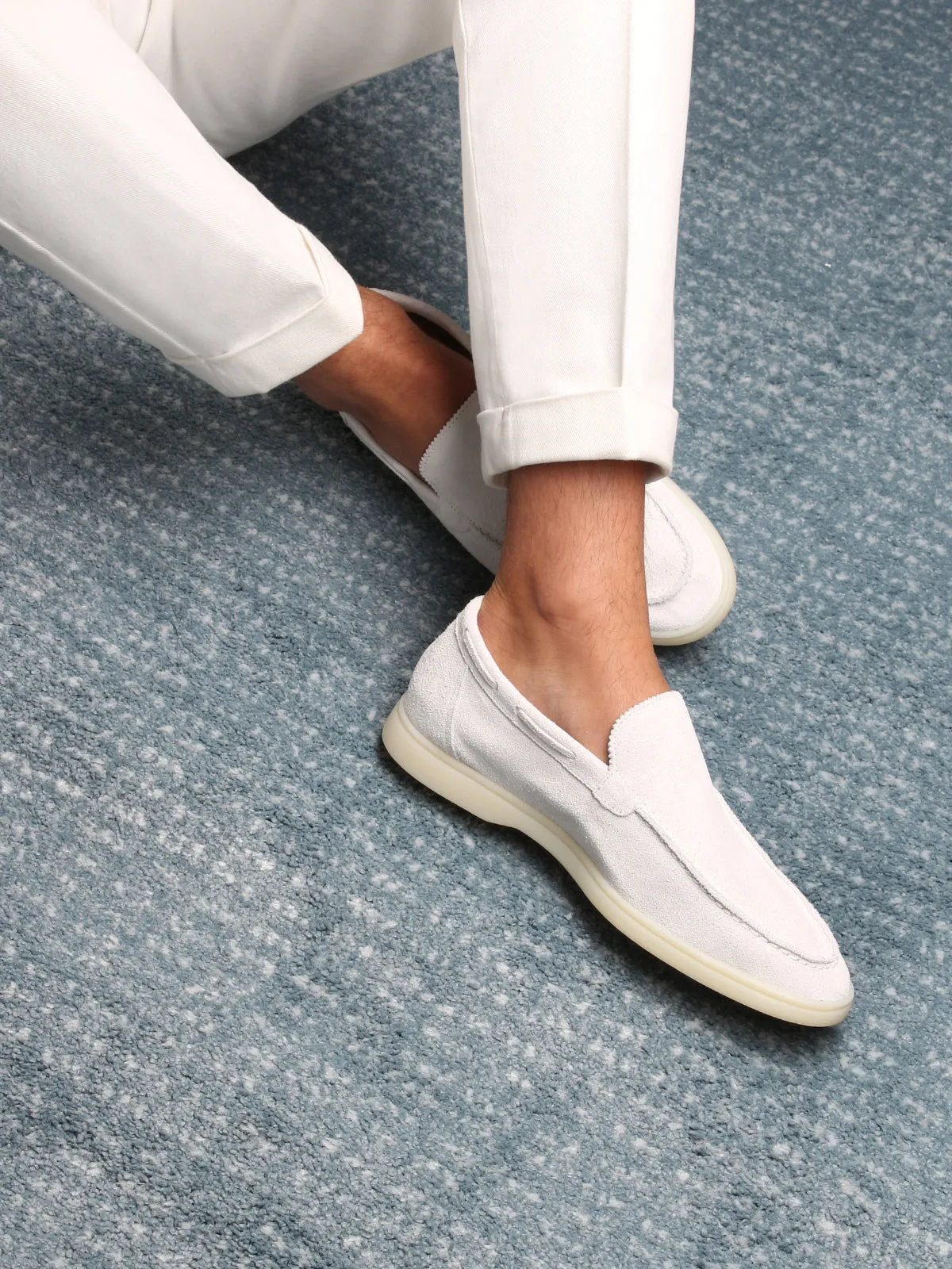 White Yacht Loafers