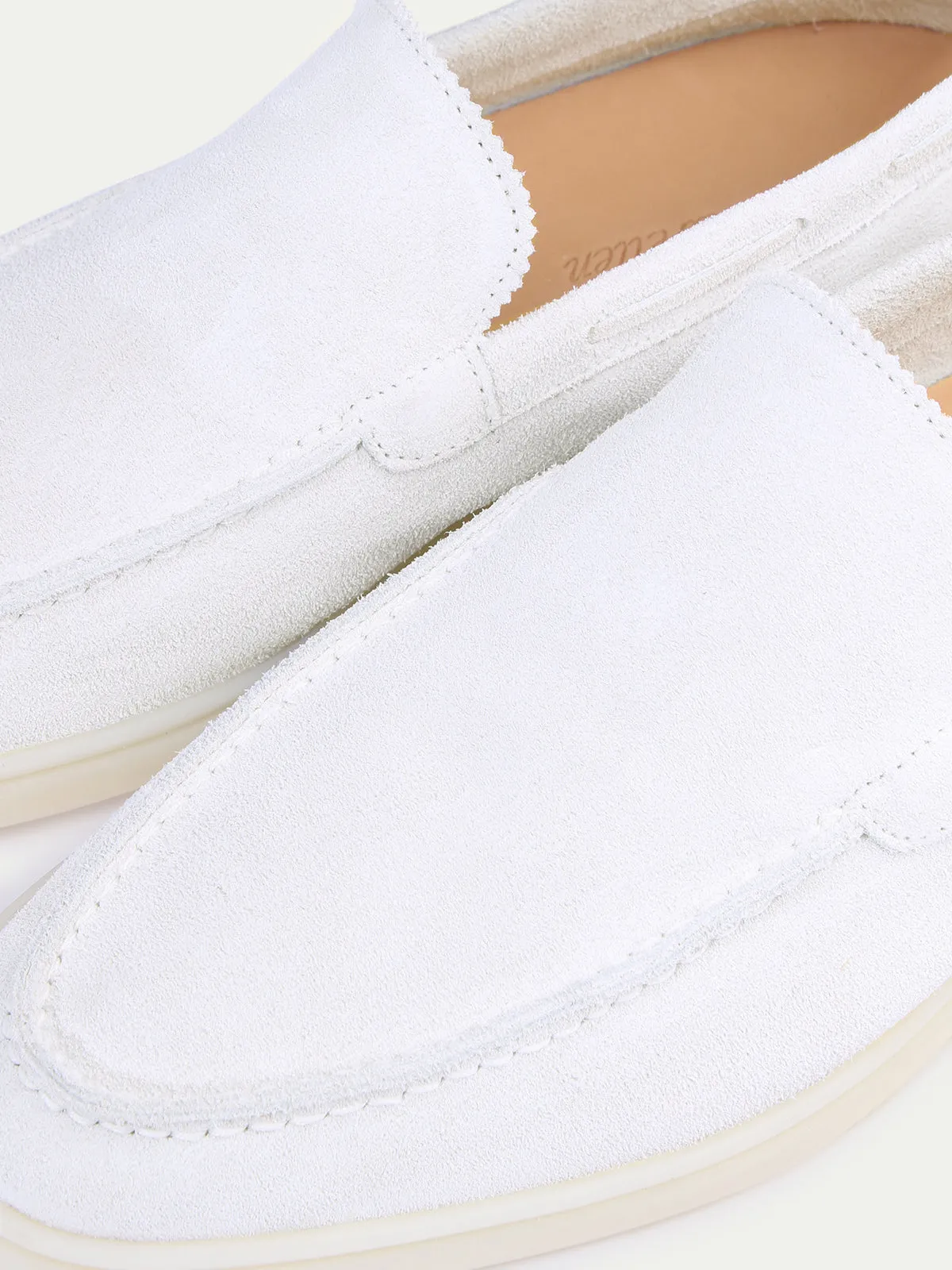 White Yacht Loafers