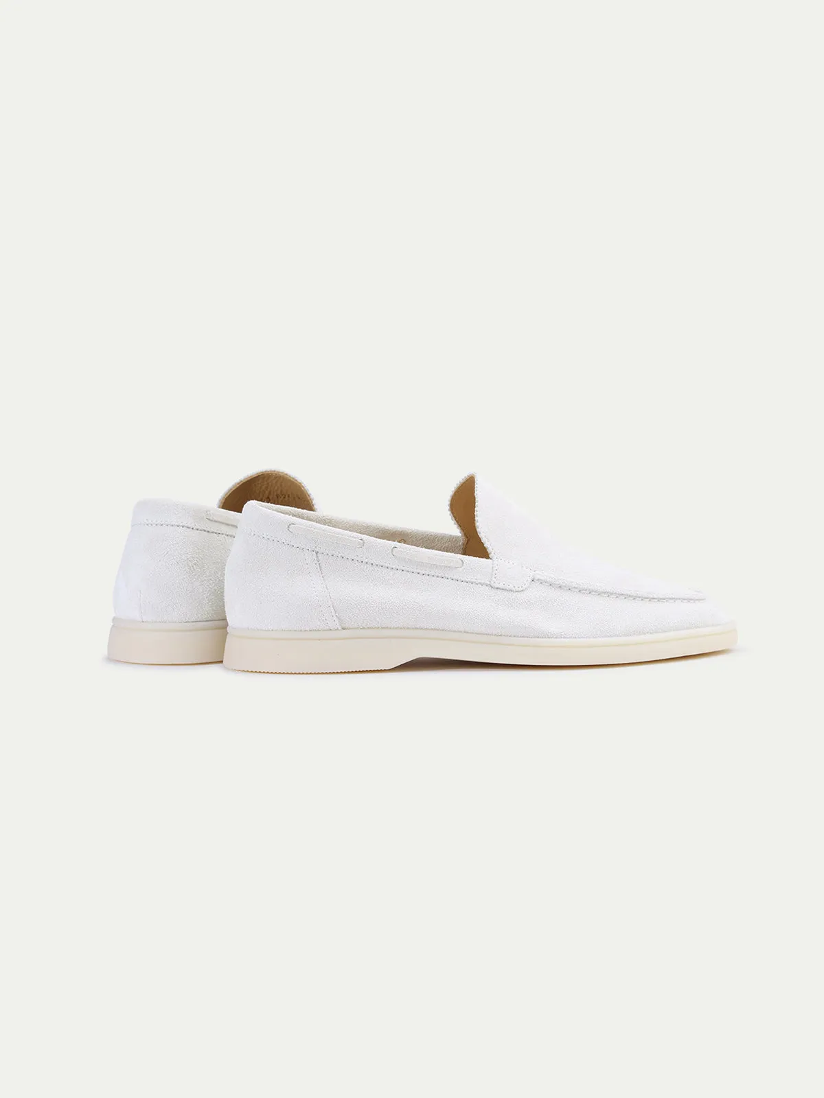 White Yacht Loafers